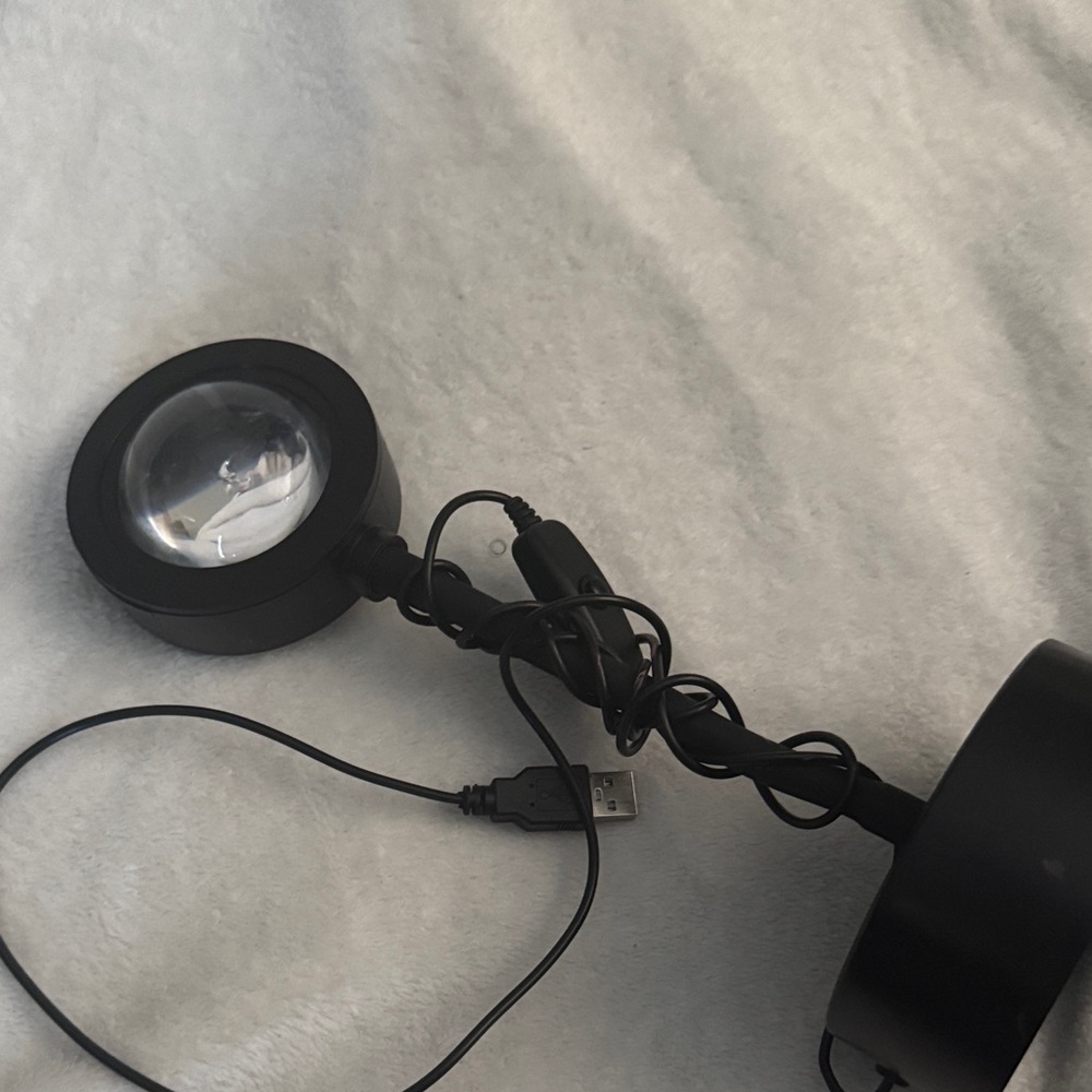 Compact Black USB Reading Light